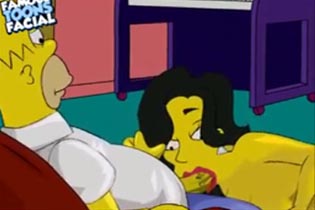 Порно Симпсоны "Гомер ебёт"